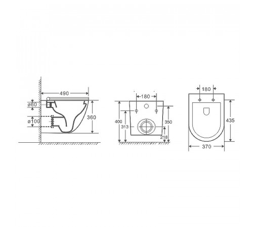 Комплект унитаза Owl 1975 Vind Cirkel-H TOWLT190302 с инсталляцией Grohe Rapid SL 38772001 с сиденьем Микролифт и клавишей смыва Хром