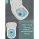 Комплект унитаза Owl 1975 Vind Cirkel-H TOWLT190302 с инсталляцией Grohe Rapid SL 38772001 с сиденьем Микролифт и клавишей смыва Хром