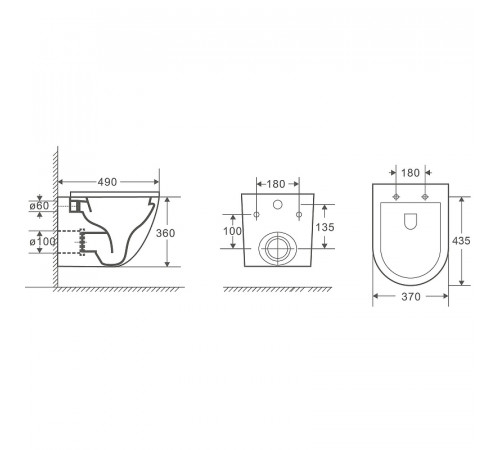 Комплект унитаза WeltWasser Merzbach 041 MT-BL 10000008255 с инсталляцией Grohe Rapid SL 38775001 с сиденьем Микролифт и клавишей смыва Хром