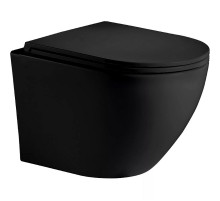 Унитаз WeltWasser Merzbach 043 MT-BL 10000009940 подвесной Черный матовый с сиденьем Микролифт