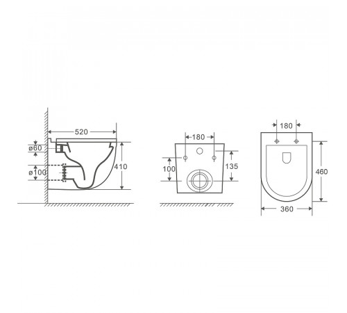 Комплект унитаза WeltWasser Heimbach 041 GL-WT 10000008260 с инсталляцией Grohe Rapid SL 38775001 с сиденьем Микролифт и клавишей смыва Хром