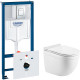 Комплект унитаза WeltWasser Heimbach 041 GL-WT 10000008260 с инсталляцией Grohe Rapid SL 38775001 с сиденьем Микролифт и клавишей смыва Хром