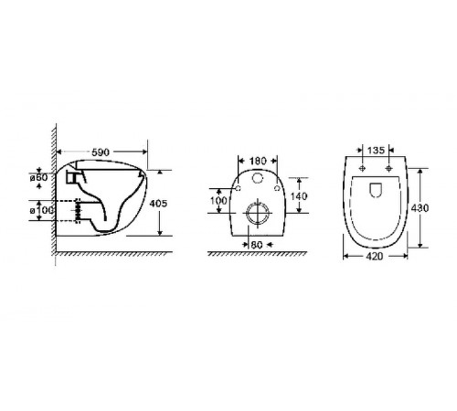 Унитаз WeltWasser Jeckenbach 004 GL-WT 10000003809 подвесной Белый глянец с сиденьем Микролифт