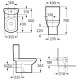 Унитаз компакт Roca Dama Senso 342517000 без бачка и сиденья