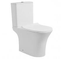 Унитаз компакт CeramaLux 1217-P с бачком и сиденьем Микролифт