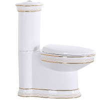 Унитаз компакт CeramaLux Lux Classic 4283 с бачком и сиденьем Микролифт