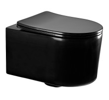 Унитаз Aquatek Мия AQ2004-MB подвесной Черный матовый с сиденьем Микролифт