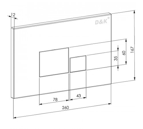 Комплект унитаза с инсталляцией D&K Matrix DS1391606 с сиденьем Микролифт и клавишей смыва Хром глянцевый