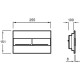 Комплект унитаза D&K Matrix DT1396016 с сиденьем Микролифт и инсталляцией Jacob Delafon E29025-NF+E4316-CP с клавишей смыва Хром