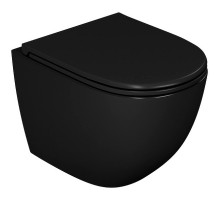 Унитаз D&K Matrix DT1396025 подвесной Черный с сиденьем Микролифт