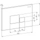 Комплект унитаза с инсталляцией D&K Matrix DS1392502 Черный с сиденьем Микролифт и Черной клавишей смыва