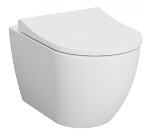 Комплект унитаза с инсталляцией Vitra Mia Round SmoothFlush 9856B003-7200 с сиденьем Микролифт и клавишей смыва Хром матовый