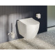 Комплект унитаза с инсталляцией Vitra Mia Round SmoothFlush 9856B003-7200 с сиденьем Микролифт и клавишей смыва Хром матовый