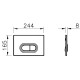 Комплект унитаза с инсталляцией Vitra Mia Round SmoothFlush 9856B003-7200 с сиденьем Микролифт и клавишей смыва Хром матовый