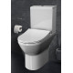 Унитаз компакт Vitra Integra Round Open-Back 9833B003-7206 с бачком и сиденьем Микролифт