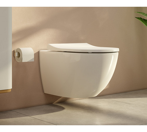 Комплект унитаза с инсталляцией Vitra Sento Rim-Ex 9830B003-7207 с сиденьем Микролифт и клавишей смыва Хром матовый