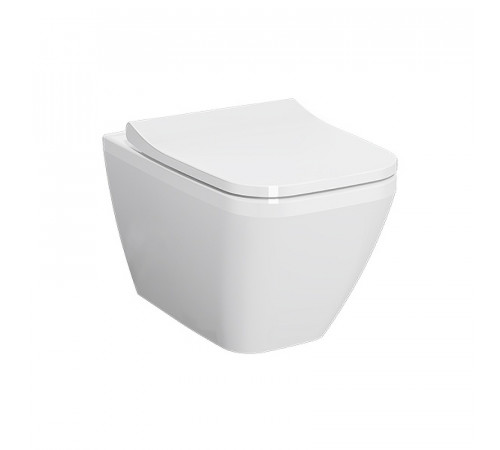 Комплект унитаза с инсталляцией Vitra Integra Square 9856B003-7206 с сиденьем Микролифт и клавишей смыва Хром матовый