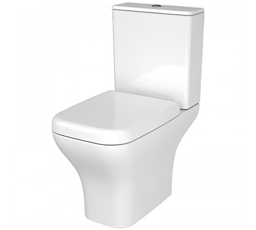 Унитаз компакт Vitra Polar Open-Back 9843B003-7201 с бачком и сиденьем Микролифт