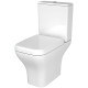 Унитаз компакт Vitra Polar Open-Back 9843B003-7201 с бачком и сиденьем Микролифт