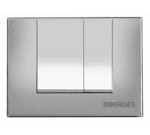 Комплект унитаза с инсталляцией Berges Ego Rimless 047243 с сиденьем Микролифт и клавишей смыва Хром