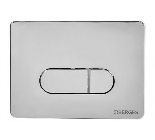 Комплект унитаза с инсталляцией Berges Ego XL Rimless 043201 с сиденьем Микролифт и клавишей смыва Хром