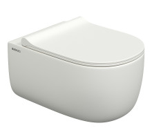Унитаз Berges Ego XL 082228 подвесной Белый матовый с сиденьем Микролифт