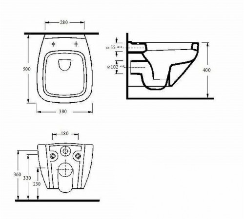 Комплект унитаза beWash Alster 86303201 с инсталляцией Viega Prevista Dry 8524.14 792596 с сиденьем Микролифт и клавишей смыва Хром