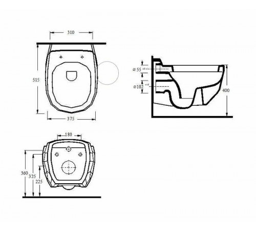 Унитаз beWash Bekinger 87303201 подвесной Белый глянец с сиденьем Микролифт