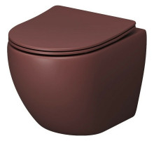 Унитаз Grossman Color GR-4455VIMS подвесной Бордовый матовый с сиденьем Микролифт
