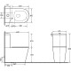 Унитаз компакт SantiLine SL-5014 с бачком и сиденьем Микролифт