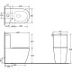 Унитаз компакт SantiLine SL-5016 Белый с бачком и сиденьем Микролифт