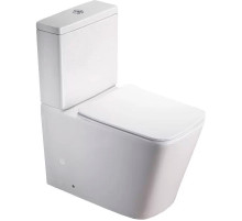 Унитаз компакт SantiLine SL-5017 Белый с бачком и сиденьем Микролифт