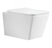 Унитаз Azario Boca AZ-2002 подвесной Белый с сиденьем Микролифт