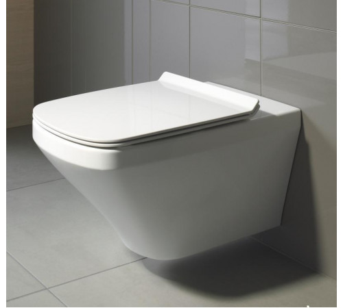 Унитаз Duravit 45510900A1 Rimless подвесной с сиденьем Микролифт