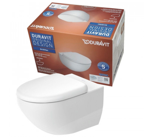 Комплект унитаза Duravit Architec 45720900A1 с инсталляцией Alcaplast Sadromodul AM101/1120+M71 с сиденьем Микролифт и клавишей смыва Хром