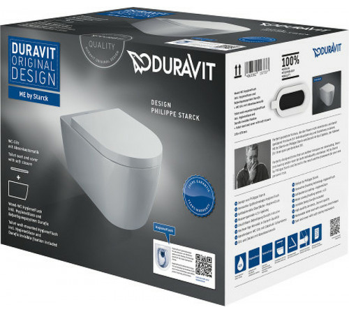 Унитаз Duravit ME by Starck 45790920A1 подвесной с сиденьем Микролифт