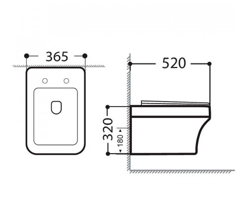 Унитаз Aquanet Elegant Rimless Elegant W LX-1163 280960 подвесной с сиденьем Микролифт