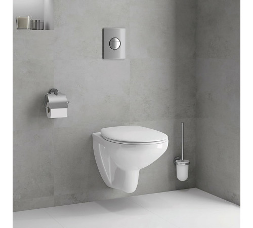 Комплект унитаза Grohe Euro Ceramic Solido 39536000 с инсталляцией с сиденьем Микролифт с клавишей Хром