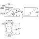 Комплект унитаза с инсталляцией Grohe Solido 39415000 с сиденьем Микролифт и клавишей смыва Хром