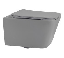 Унитаз Abber Rechteck AC1201MG подвесной Серый матовый с сиденьем Микролифт