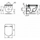 Комплект унитаза с инсталляцией Ideal Standard Tesi T355101PT15 с сиденьем Микролифт