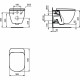 Комплект унитазов Ideal Standard Tesi TT00004 с сиденьем Микролифт