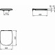 Комплект унитаза с инсталляцией Ideal Standard Tesi P386801 с сиденьем Микролифт и клавишей смыва Хром