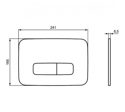 Комплект унитаза с инсталляцией Ideal Standard Tesi Rimless TT00003/123AA с сиденьем Микролифт и клавишей смыва Хром