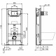 Комплект унитаза с инсталляцией Ideal Standard Tesi T3868V3 с сиденьем Микролифт