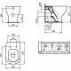 Унитаз Ideal Standard Tesi T007701 приставной без сиденья