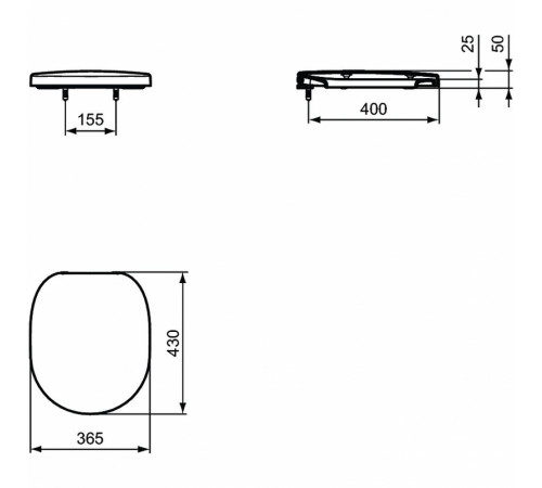 Унитаз Ideal Standard Connect W941102 подвесной с сиденьем Микролифт