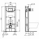 Комплект унитаза с инсталляцией Ideal Standard Connect Air E212101 с сиденьем Микролифт