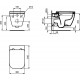 Комплект унитаза с инсталляцией Ideal Standard I.Life B I001401 с сиденьем Микролифт