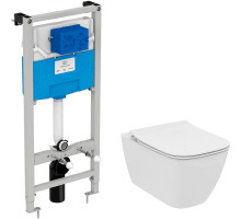 Комплект унитаза с инсталляцией Ideal Standard I.Life B I500301 с сиденьем Микролифт